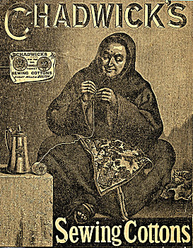 缝纫,19世纪,艺术家,未知