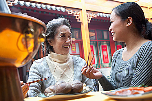 母亲,享受,传统,中国,食物