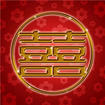 中式婚礼,圆,象征,花,创意