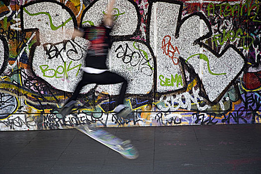 滑板,涂鸦,伦敦,英国