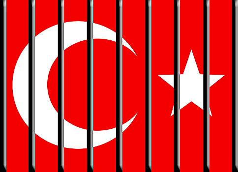 土耳其,国旗,后面