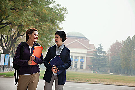 大学生,教授,校园