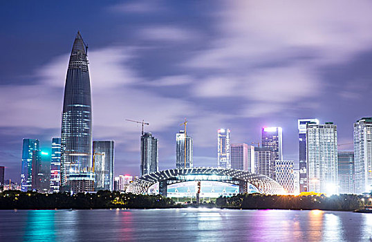 深圳市南山区后海片区夜景