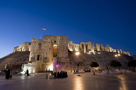 叙利亚,阿勒颇,老城,世界遗产,城堡