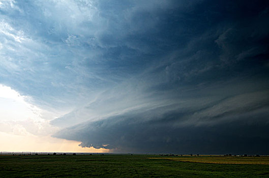 宽,巨大,雷暴,产生,纪录,龙卷风,里诺,俄克拉荷马,美国,五月