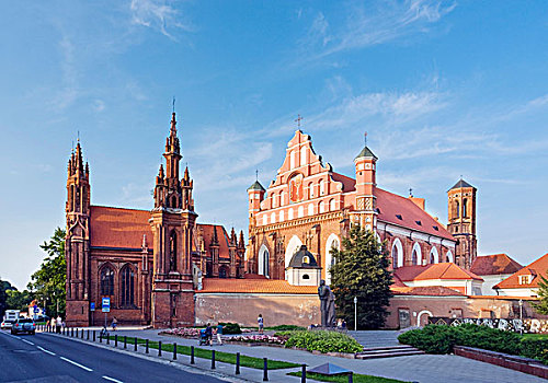 教堂,寺院,维尔纽斯,立陶宛,欧洲