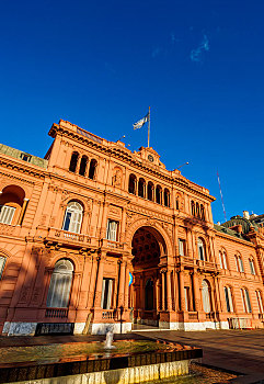 玫瑰宫,五月广场,城市,布宜诺斯艾利斯,阿根廷,南美