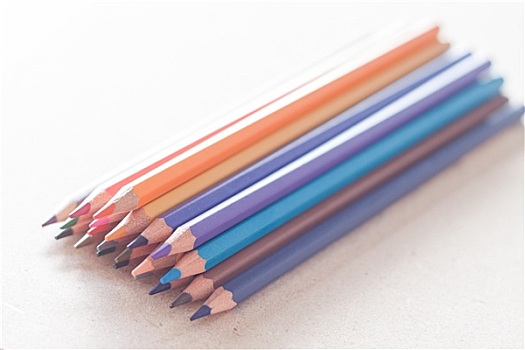 彩色,铅笔,蜡笔画