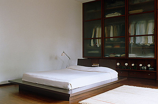 双人床,家居,现代,卧室