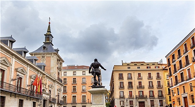 雕塑,广场,别墅,马德里,西班牙