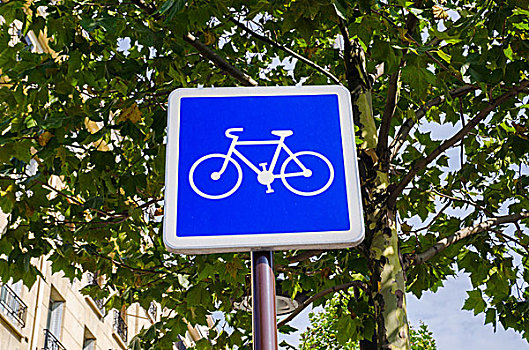 自行车,标识,蓝色背景,背景