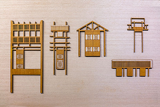 重庆瓷器口中式建筑分解图案