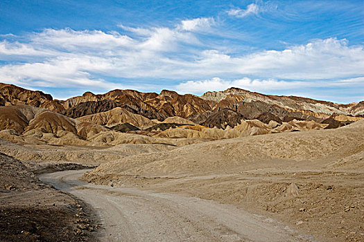 碎石路,死亡谷国家公园,莫哈维沙漠,加利福尼亚,内华达,美国