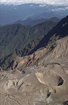 火山口,活火山,安迪斯山脉,靠近,基多,厄瓜多尔