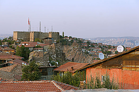 安卡拉,古城堡山看安卡拉城