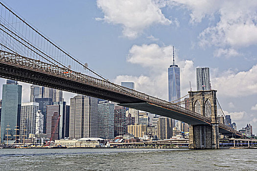 布鲁克林大桥,曼哈顿,岛屿,纽约