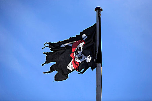 海盗,旗帜,岛屿,安洪姆,石荷州,德国,欧洲