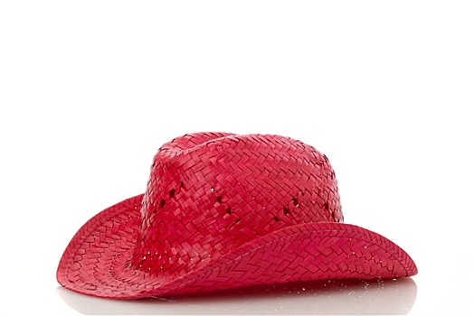 红色,草帽