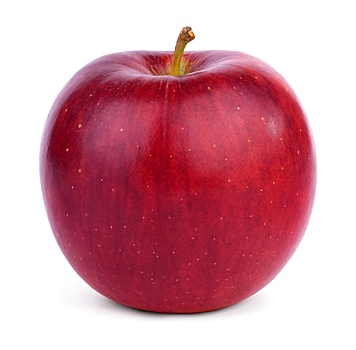 成熟,圆,红苹果,把手,隔绝,白色背景,背景