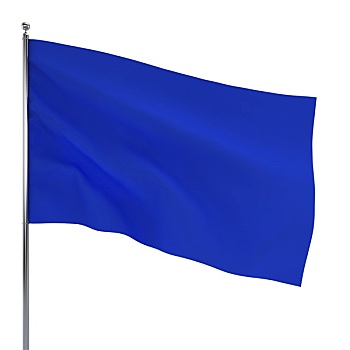 蓝色,旗帜
