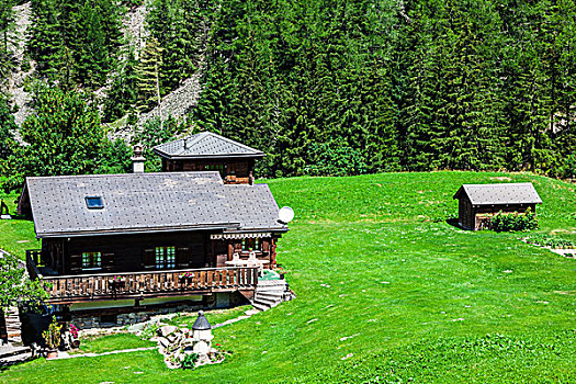 传统,郊区住宅,阿尔卑斯山