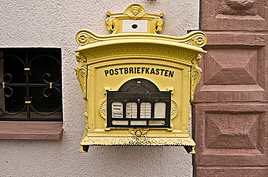 邮箱,仿制,1896年,陶巴比绍夫斯海姆,巴伐利亚,德国,欧洲
