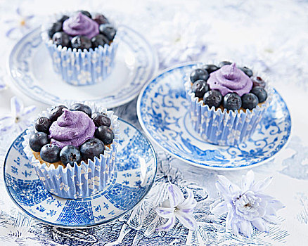 蓝莓,杯形蛋糕