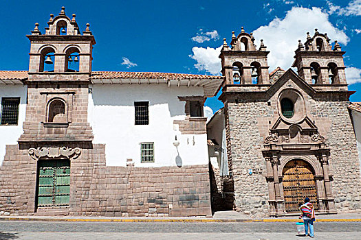 小,殖民地,教堂,世界遗产,库斯科,库斯科市,秘鲁,南美