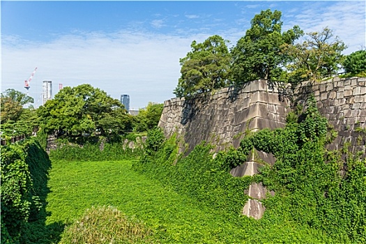 大阪城,墙壁