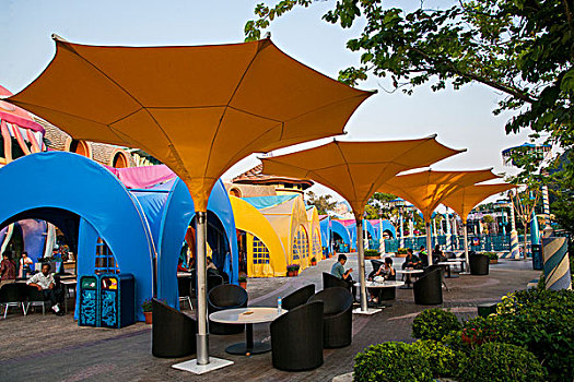 香港海洋公园海洋礼品廊休闲区