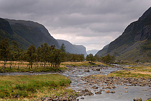 河,挪威,欧洲