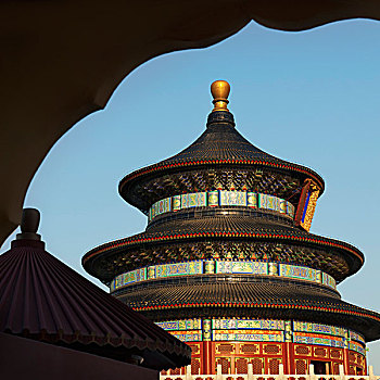 祈年殿,收获,寺庙,天空,北京,中国