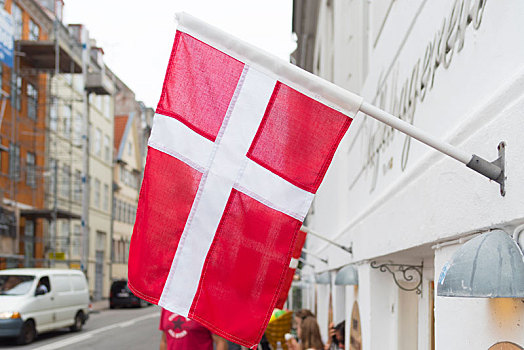 丹麦,旗帜,建筑