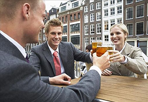 商务人士,酒吧,内庭,阿姆斯特丹,荷兰