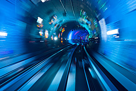 未来,速度,交通,模糊,动感,隧道