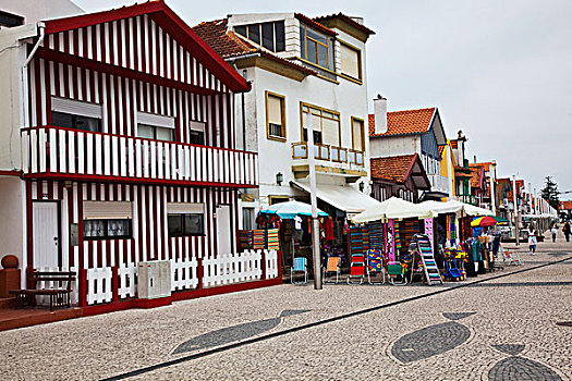 葡萄牙,哥斯达黎加,家,排列,街道