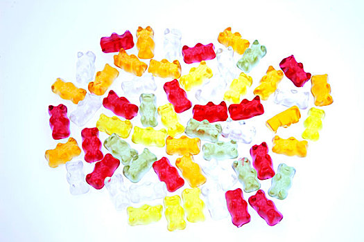 甘贝熊软糖,彩色,食物,甜食