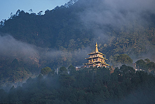 普那卡,不丹,皇冠,庙宇