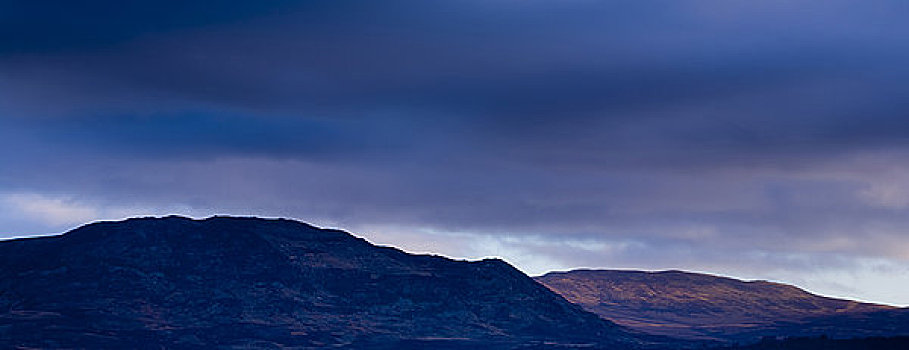 苏格兰,高地,凯恩戈姆国家公园,乌云,软,山峦