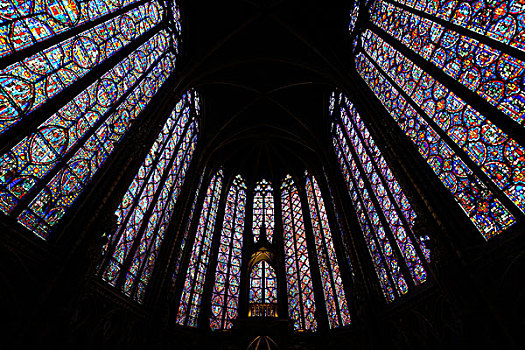 巴黎,法国,五月,彩色玻璃,图案,一个,宽阔,收集