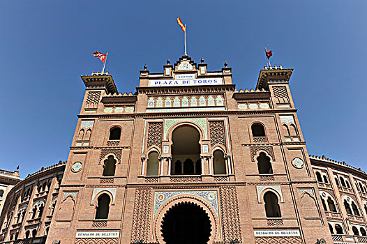 入口,建筑,斗牛场,广场,公牛,马德里,西班牙,欧洲