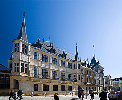 公爵宫,宫殿,众议院,公爵宫殿,卢森堡,欧洲