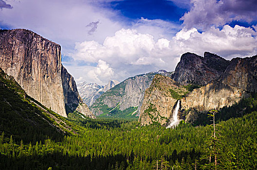 优胜美地山谷,隧道,风景,加利福尼亚,美国