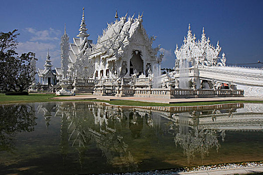 寺院,清莱,泰国,亚洲