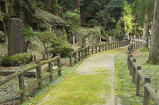 小路,庙宇,松岛,日本