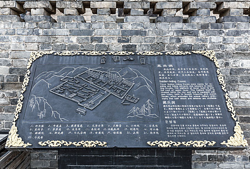 中国山西省晋城市皇城相府景区导览图