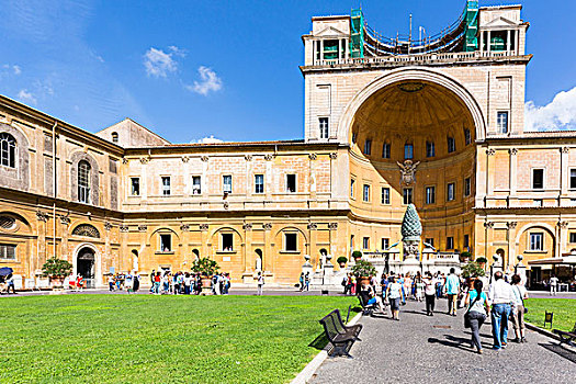 松果,雕塑,梵蒂冈博物馆,户外,梵蒂冈城,罗马,意大利