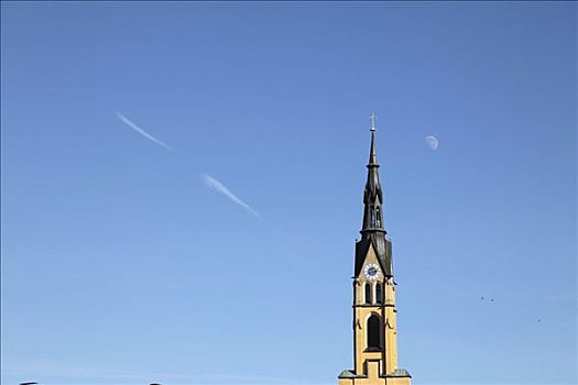 塔,玛丽亚,教区教堂,巴伐利亚,德国