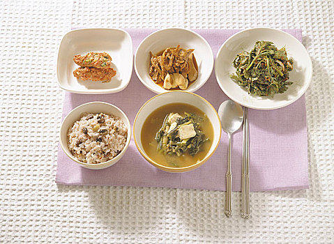 韩国,食物,朝鲜泡菜,稻米
