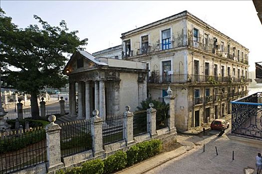 老建筑,建筑,哈瓦那,古巴,加勒比海